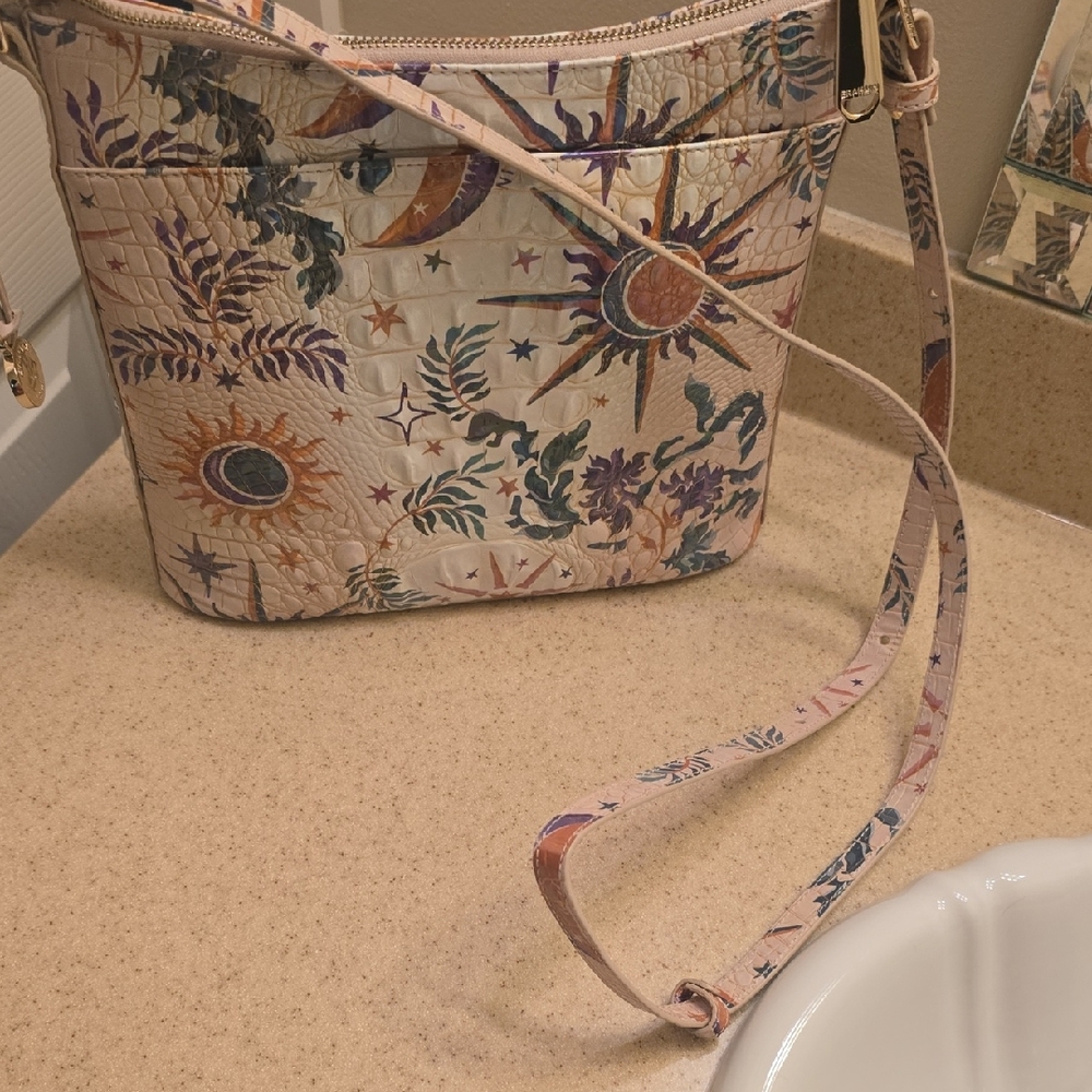 Brahmin Celestial Sun and Moon Crossbody Bag